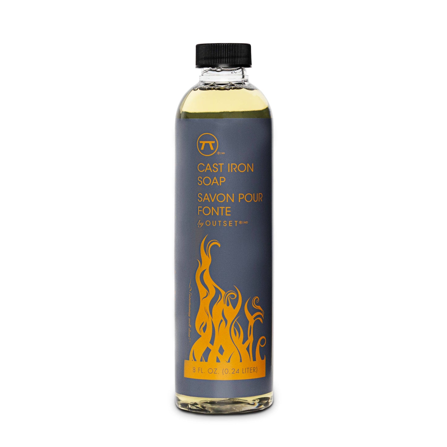 Outset Cast Iron Soap, 100% Natural Cast Iron Cleaner, 8 Oz