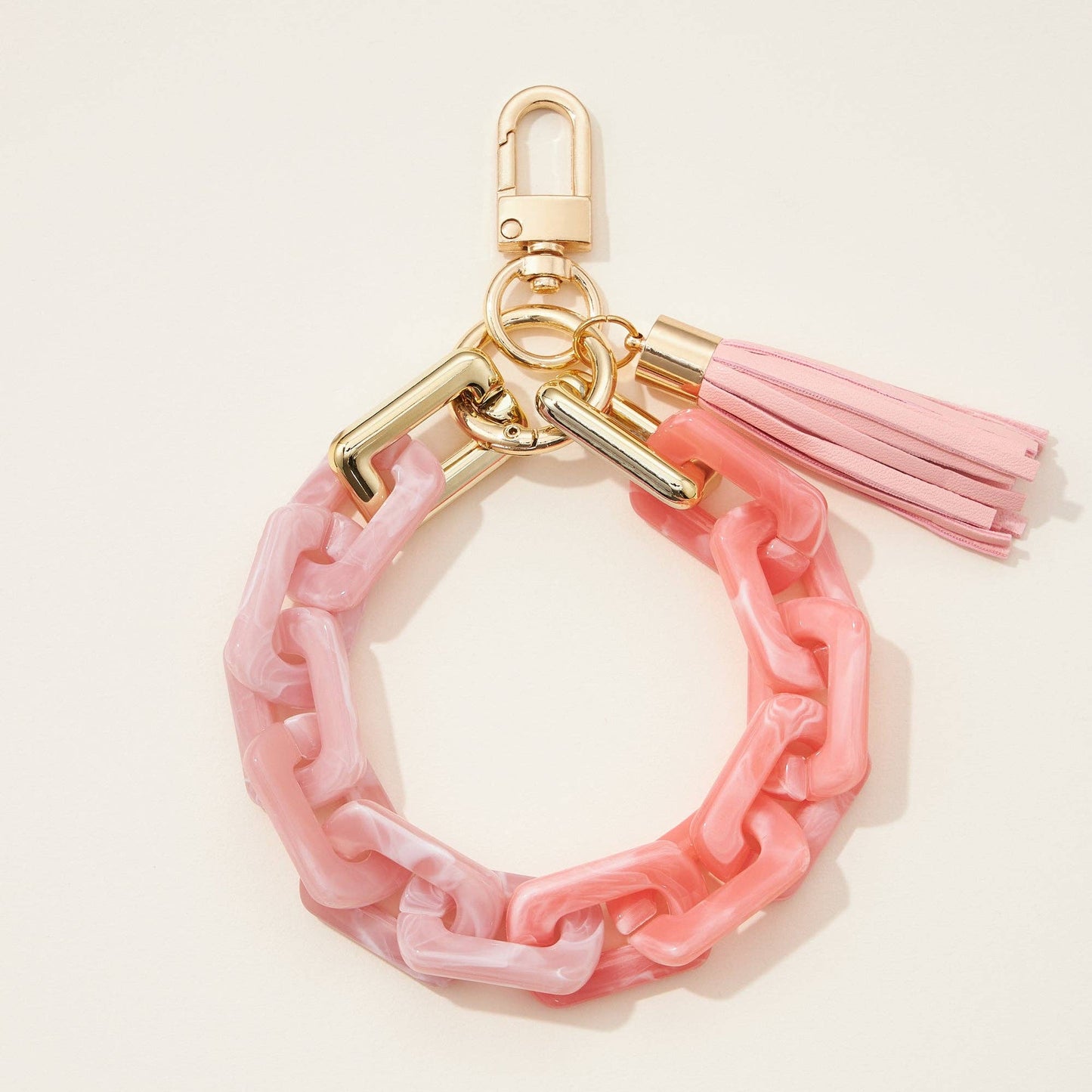 Two Tone Mixed Resin Chain | Keychain with Tassel