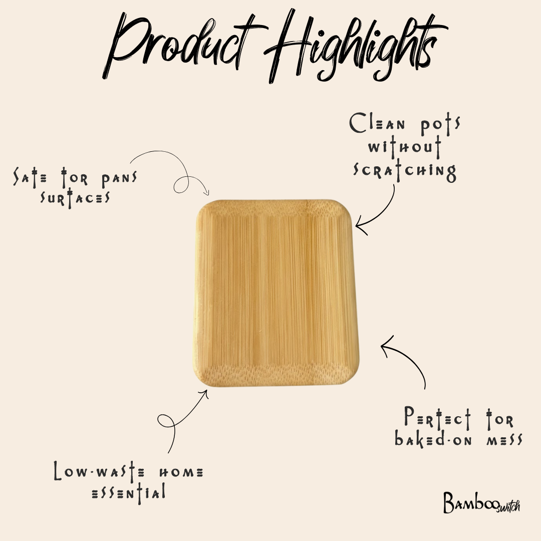 Bamboo Pot Scraper