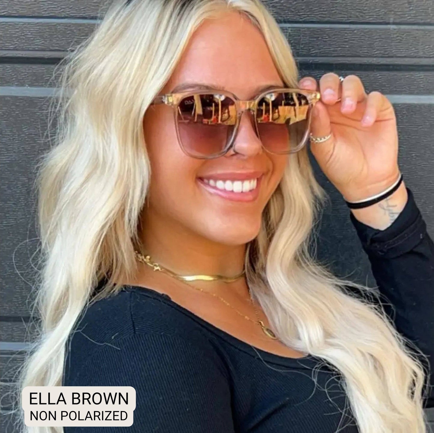 DAx - Ella - Women's Oversized Square Sunglasses