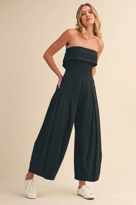 Strapless Barrel Jumpsuit