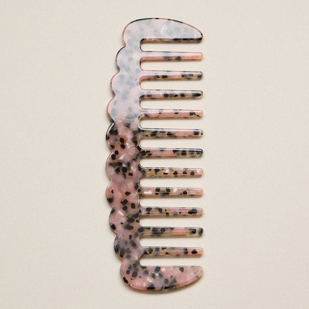 Marbled Wide-Tooth Styling Comb