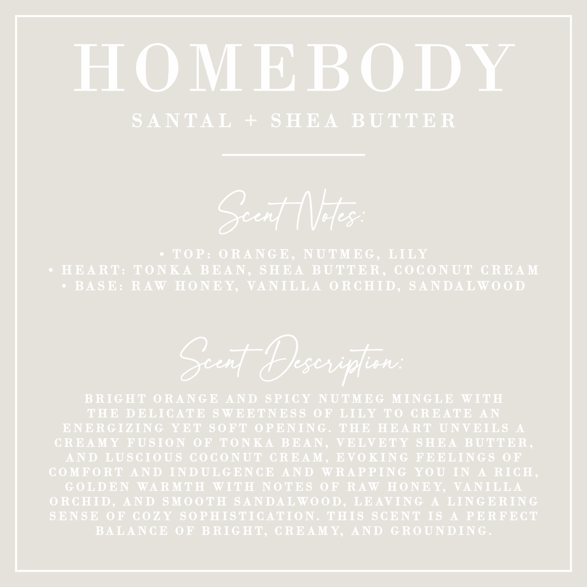 HOMEBODY | Santal + Shea Butter | Everything Spray