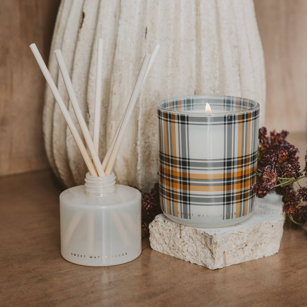 Hello Fall 12 oz Boxed Soy Candle - Fall Decor & Gifts