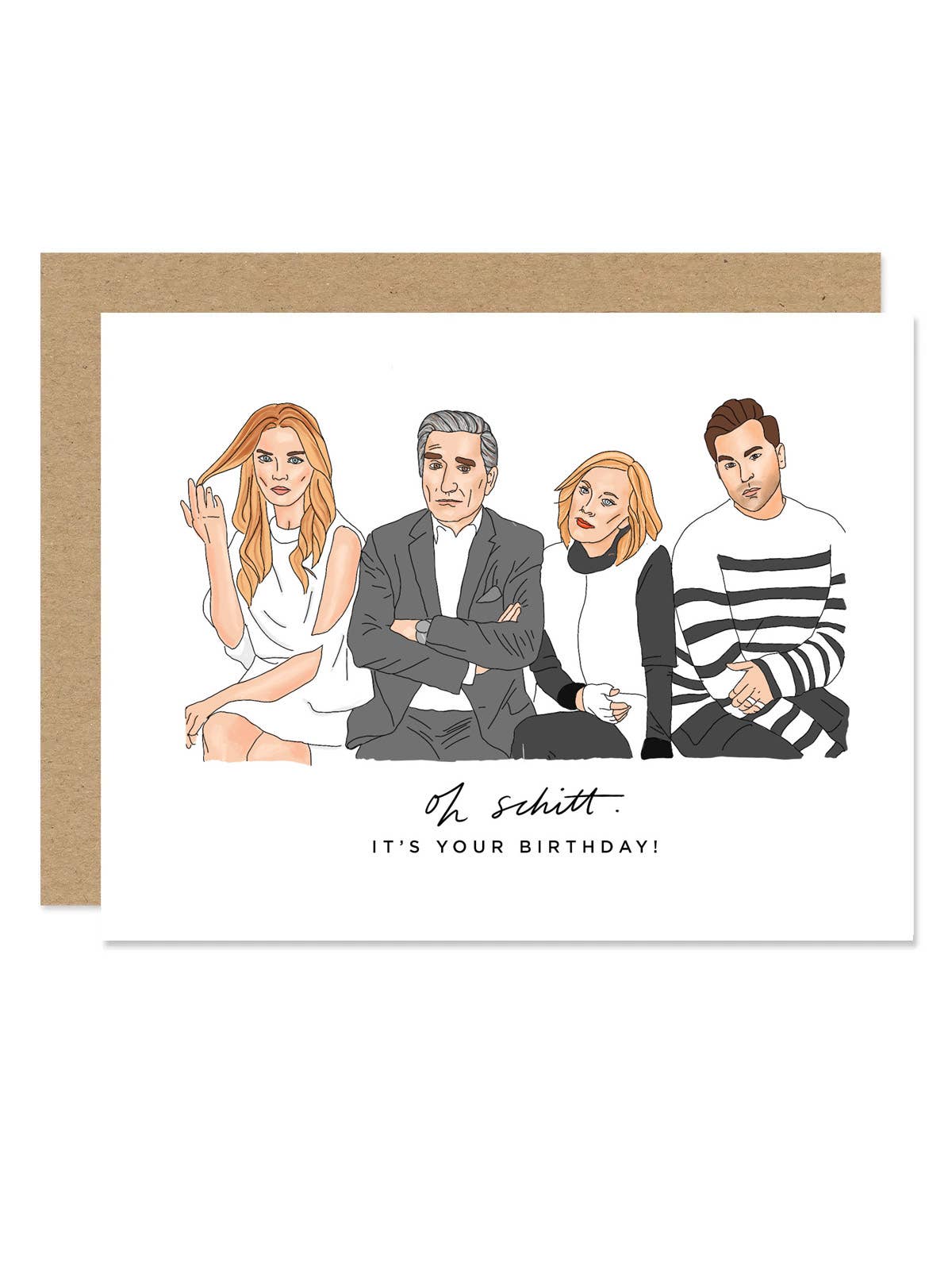 Oh Schitt Birthday Card