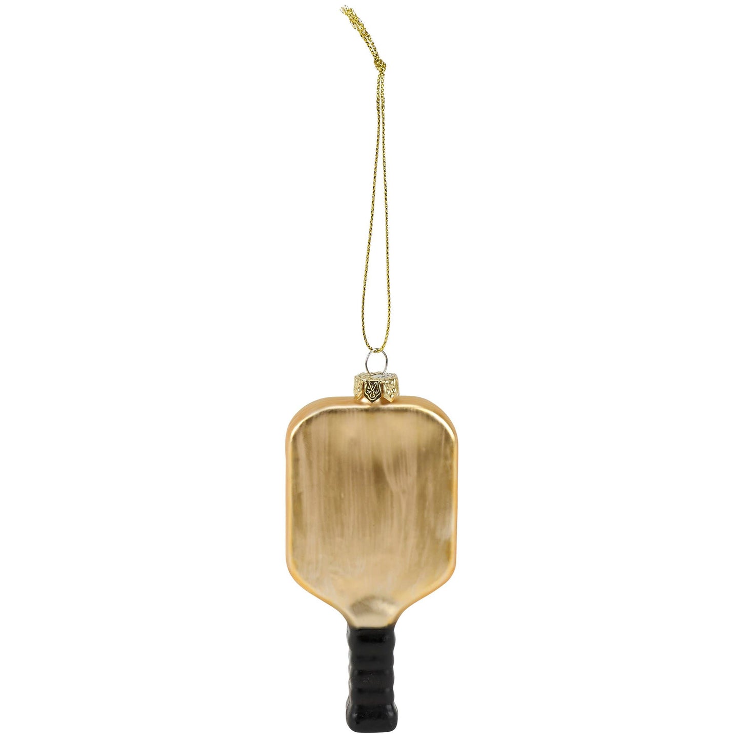 Pickleball Paddle Glass Ornament