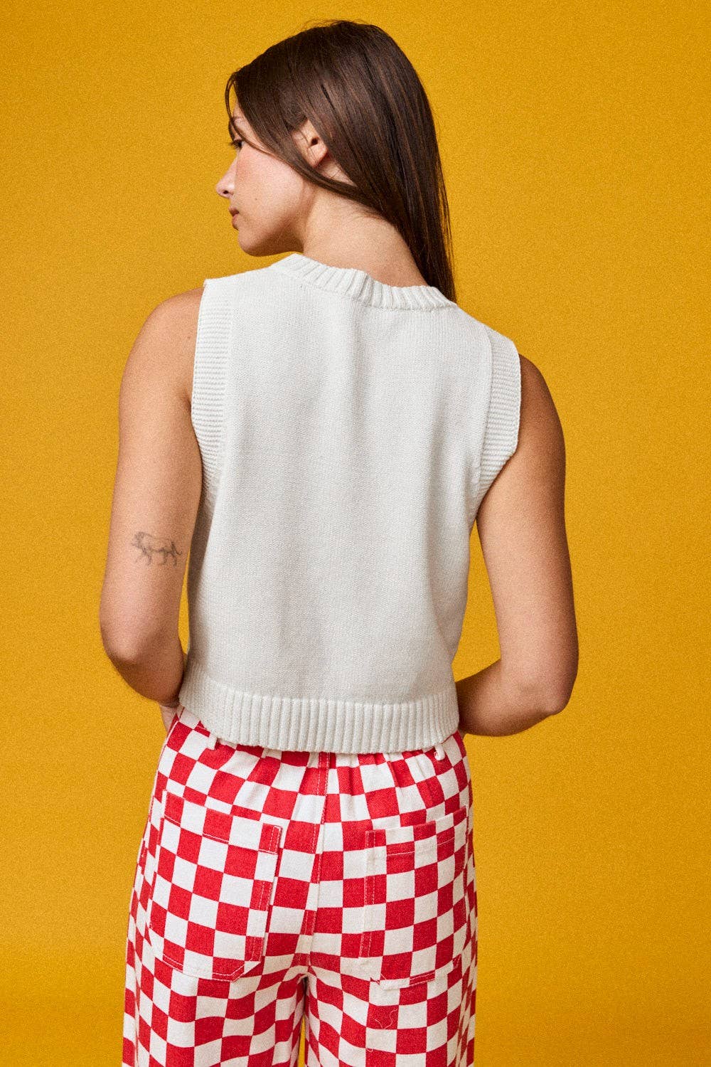 American Flag Sleeveless Sweater