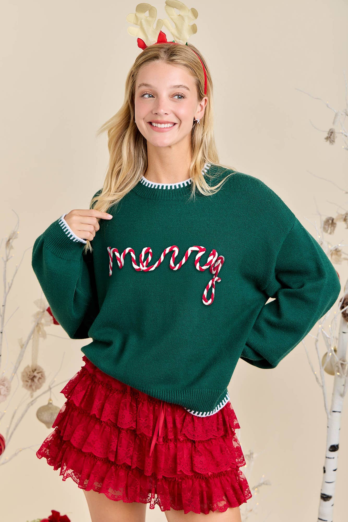 Merry Embroidered Sweater