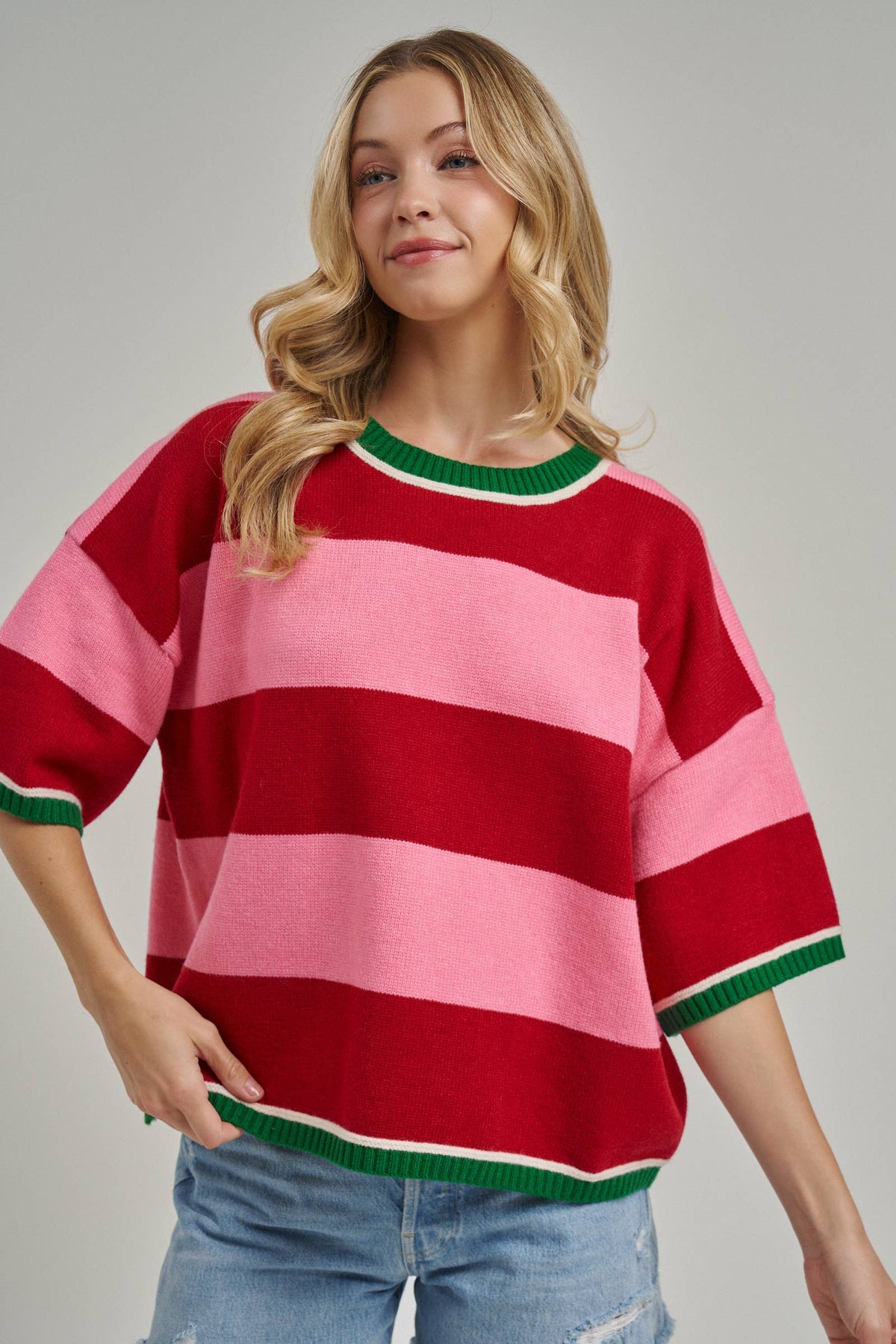 Christmas Wide Stripe Sweater