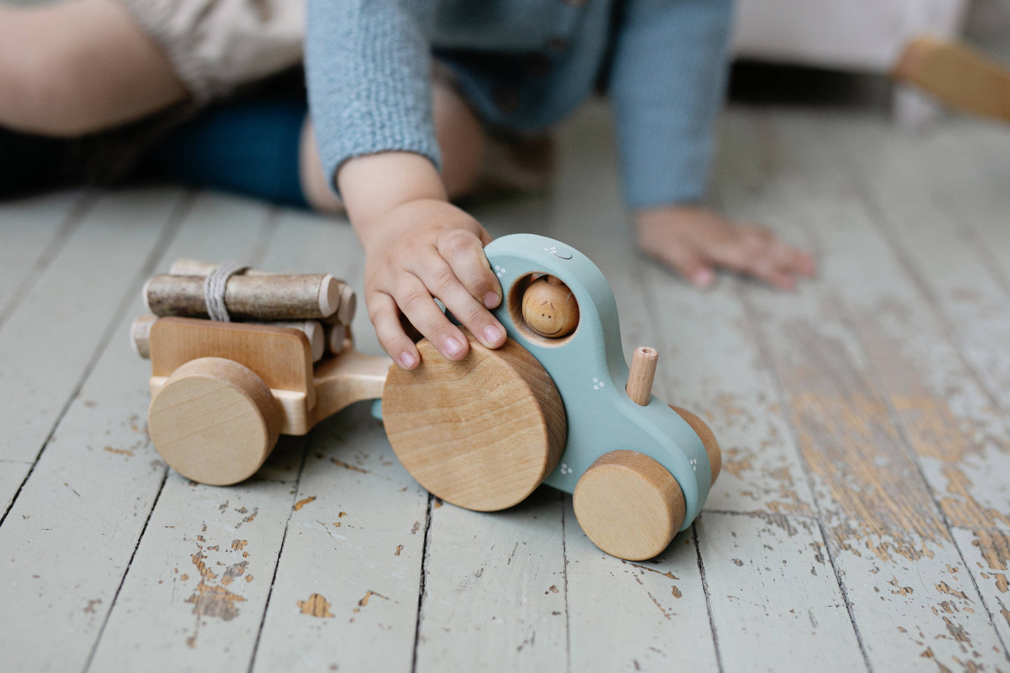 Wooden Tractor Toy