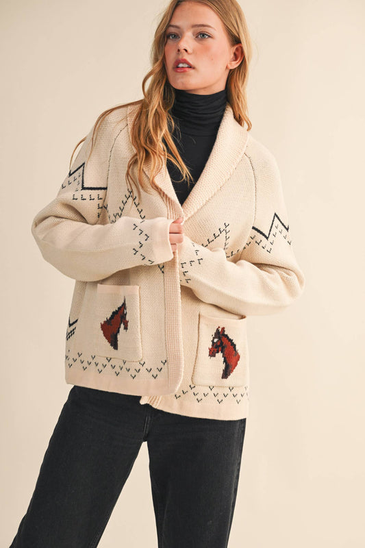 Horse Knit Cardigan