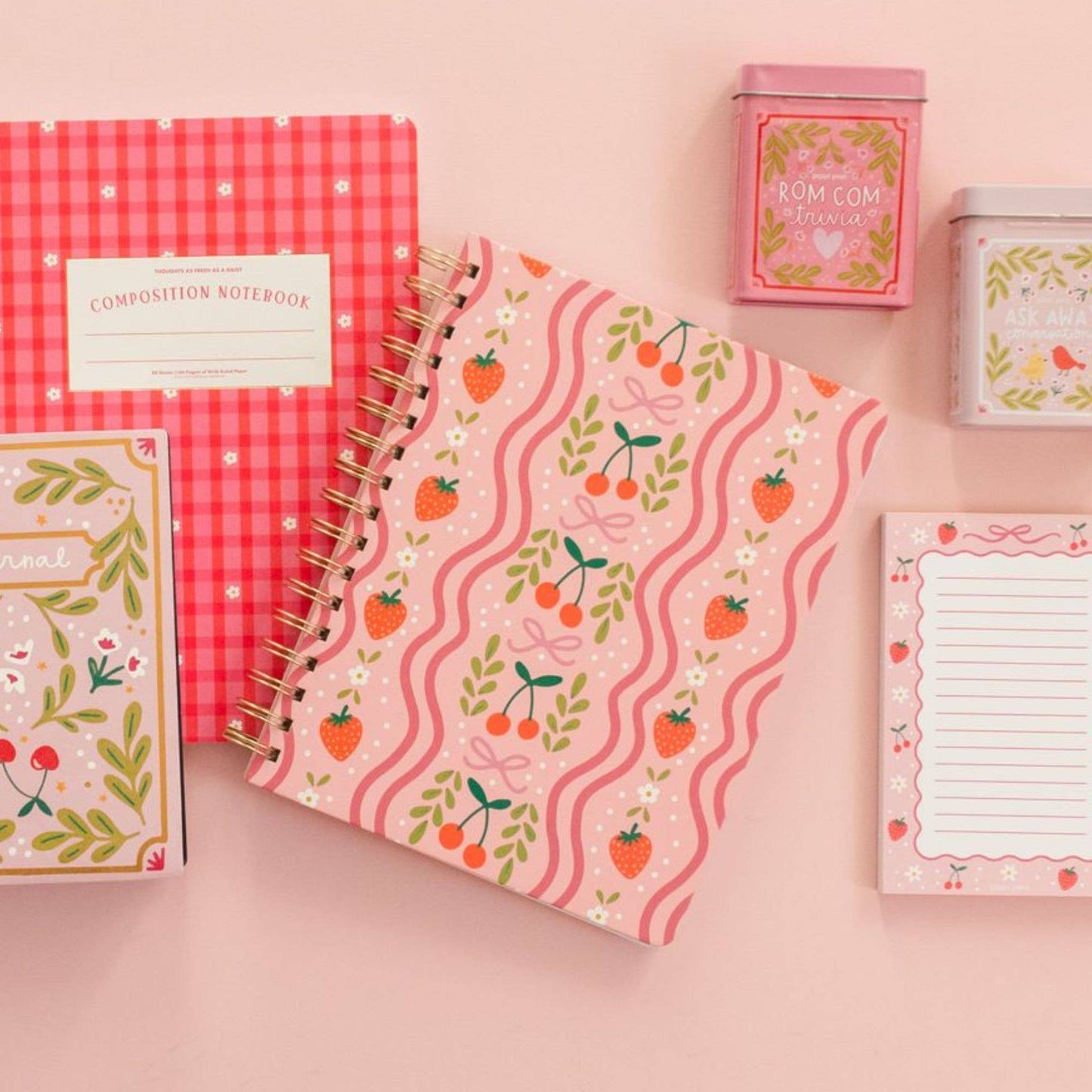 Berries & Bows Spiral Notebook