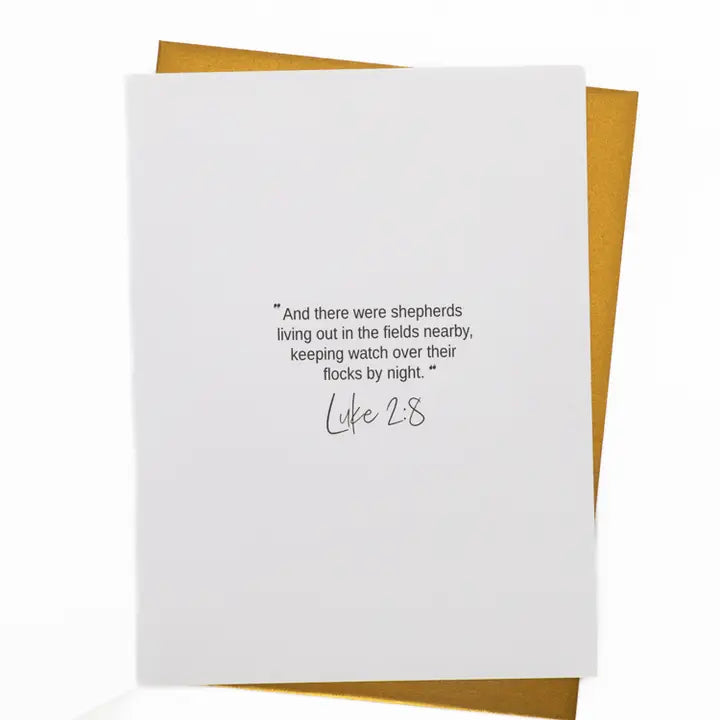 'Silent Night, Holy Night' Christmas Greeting Card