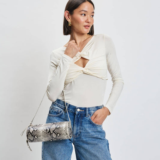 Mila Python Shoulder Bag