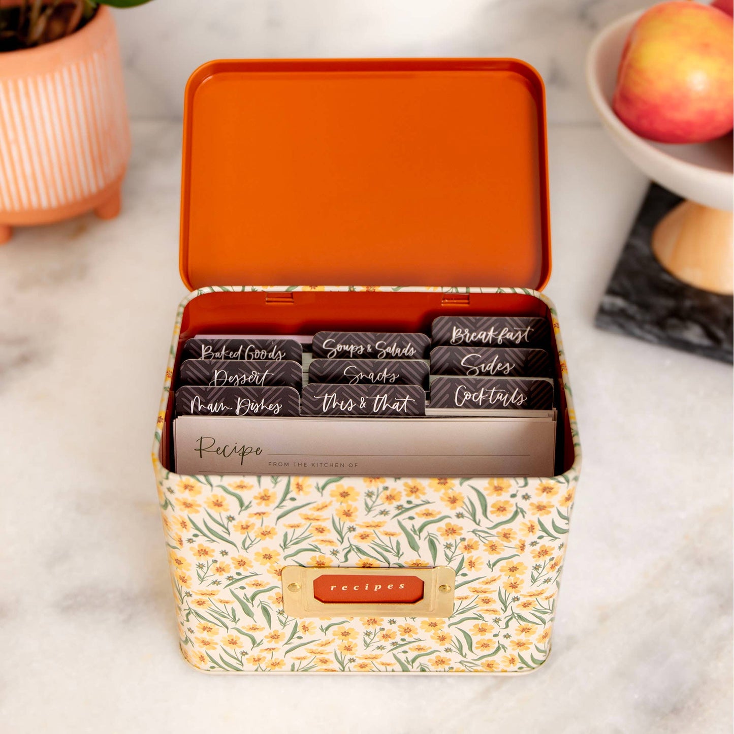 Goldenmane Tin Recipe Box