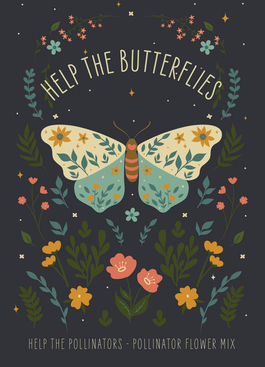 Help Butterflies Help Pollinators - Wildflower Seed Packets