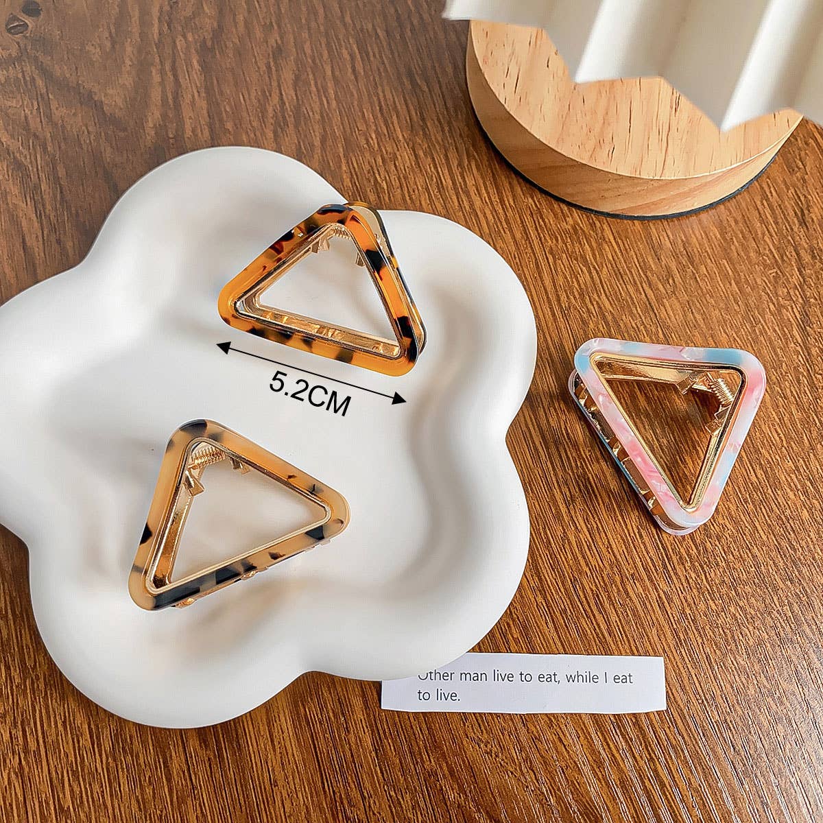 Triangle Tortoise Hair Claw