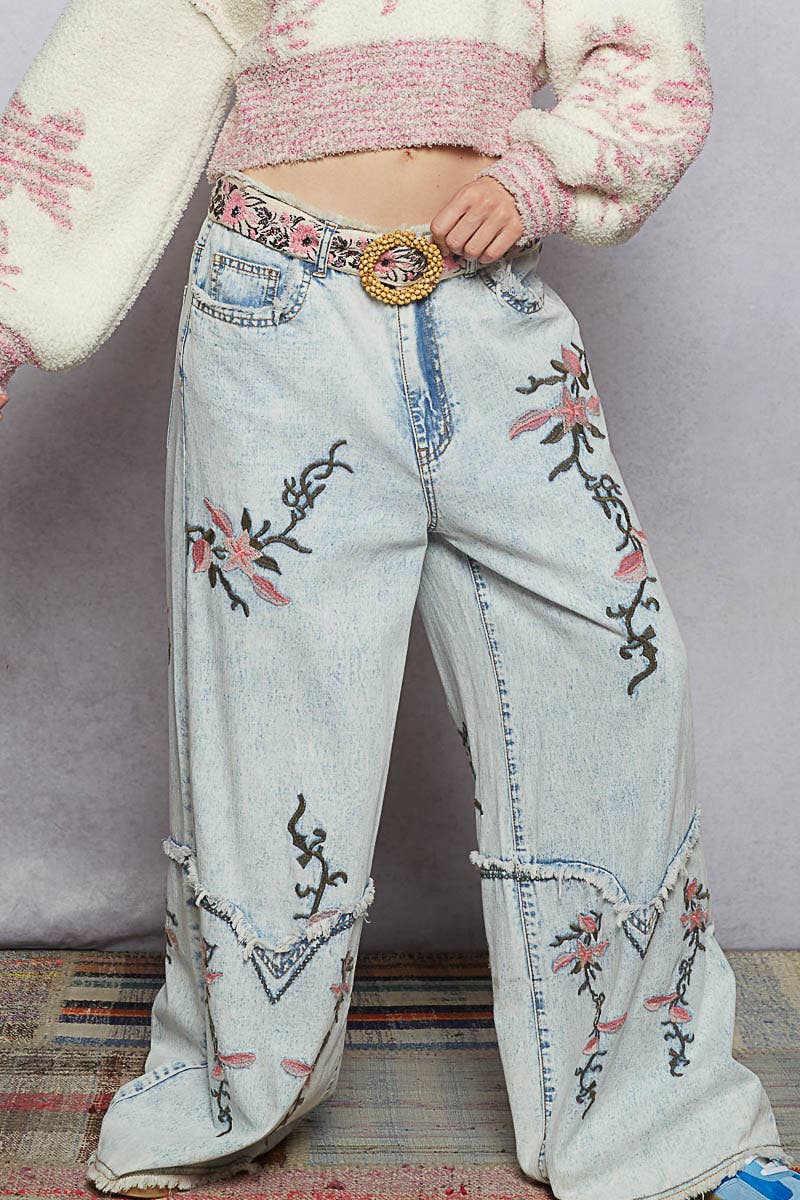 Floral Western Inspired Pants