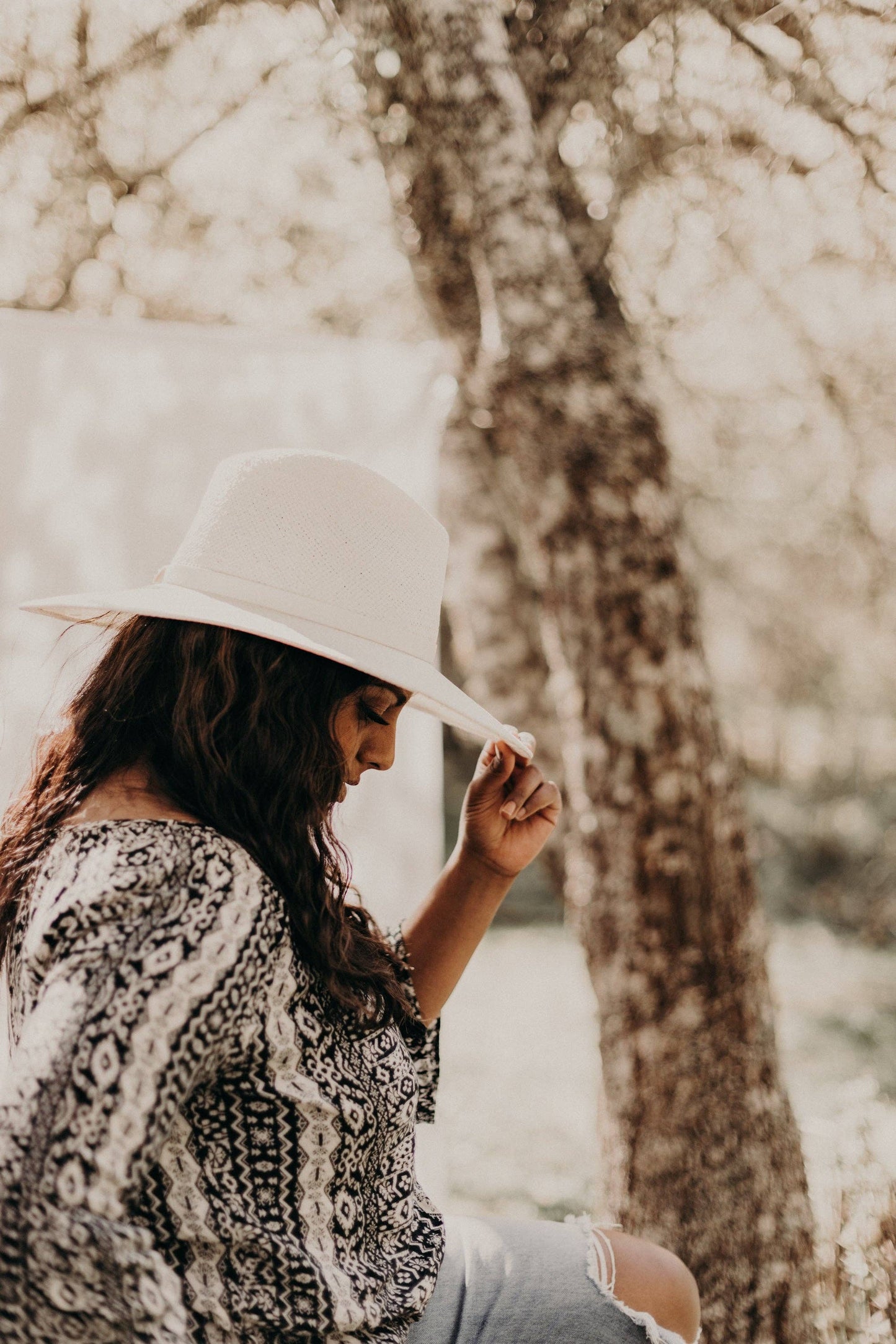 Blake | Paper Straw Fedora | Cream