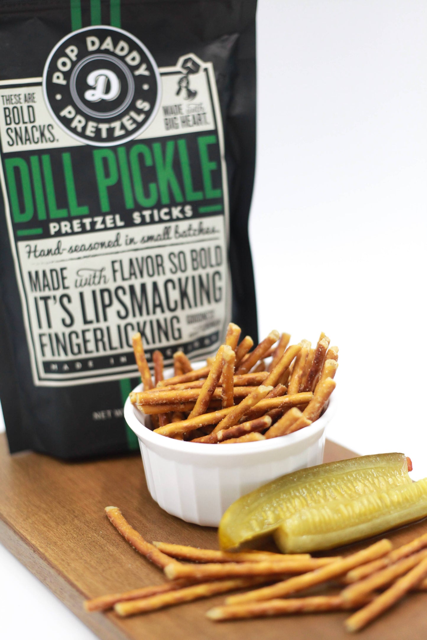 Pop Daddy – Dill Pickle Seasoned Pretzels