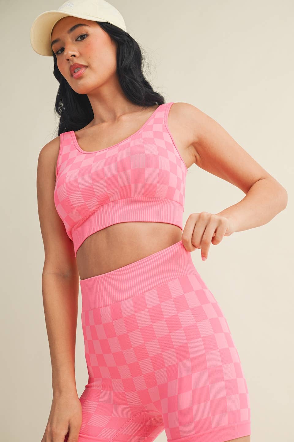 Checkmate Cropped Two Piece Set