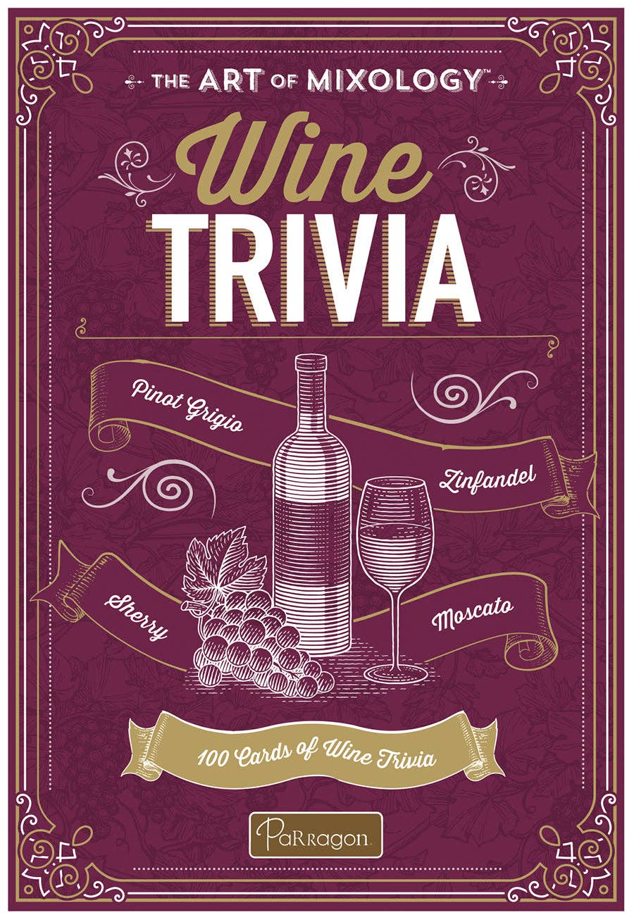 The Art of Mixology Wine Trivia Cards