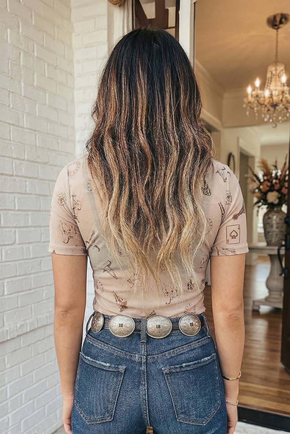 Mesh Western Top