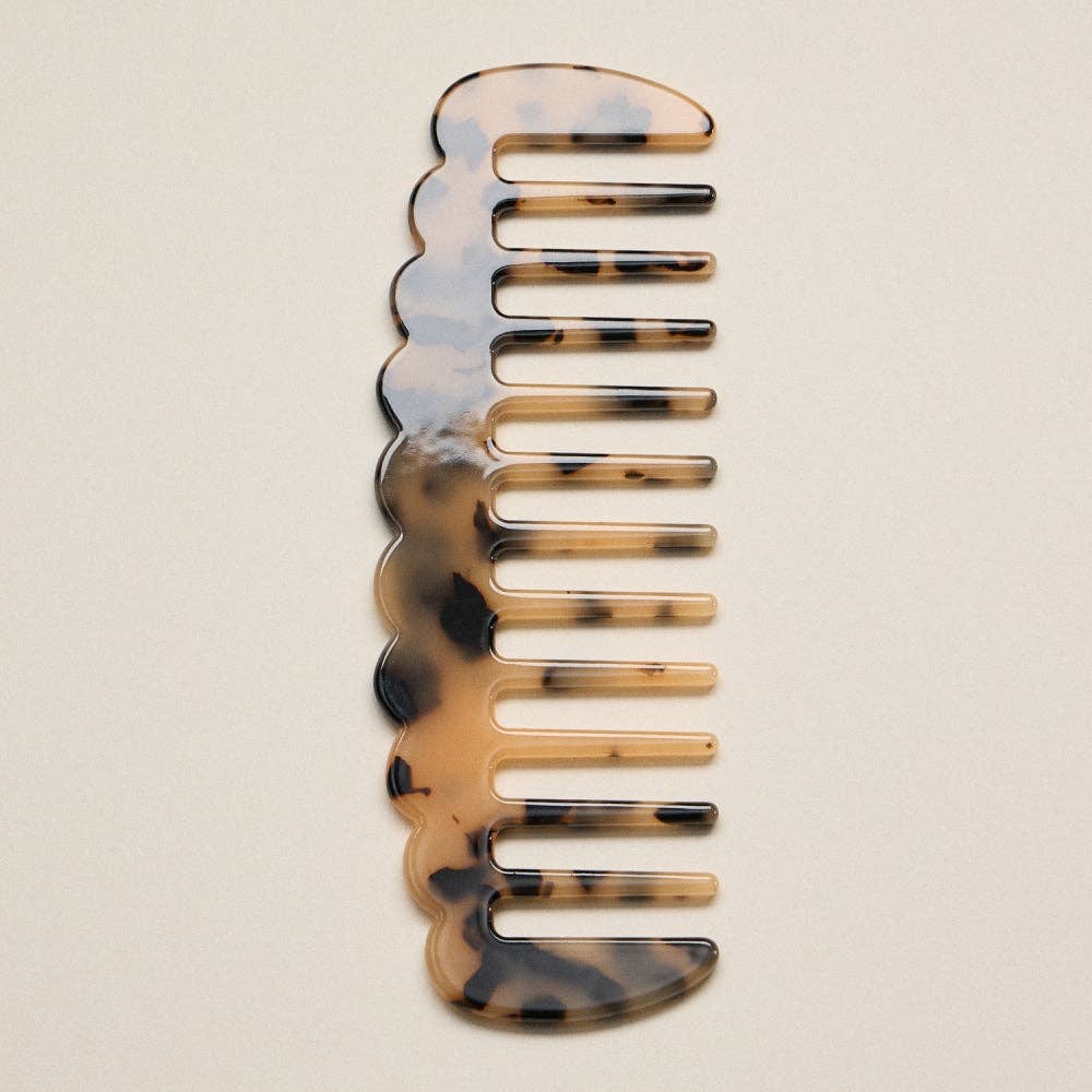Marbled Wide-Tooth Styling Comb