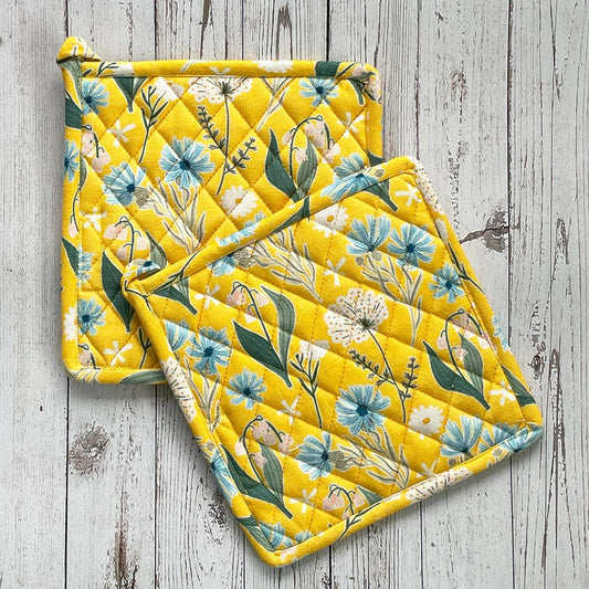 Sweet Blossoms Pot Holder, Set of 2