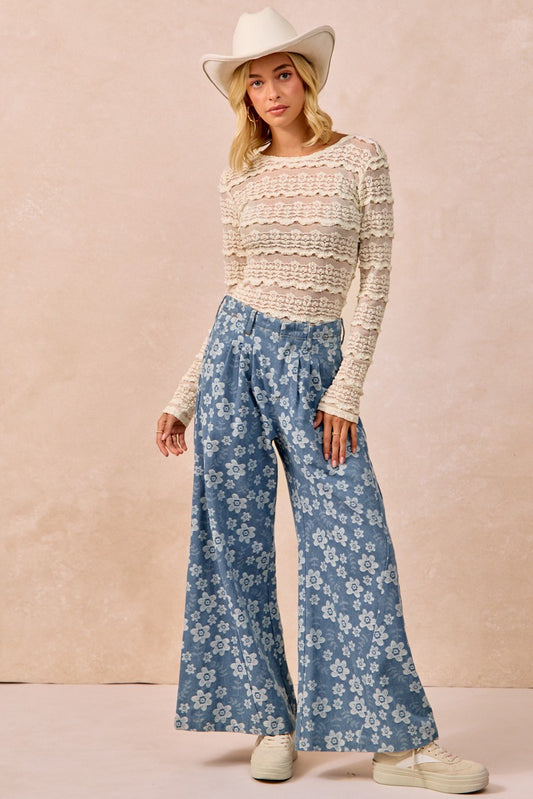 Flower Lace Top