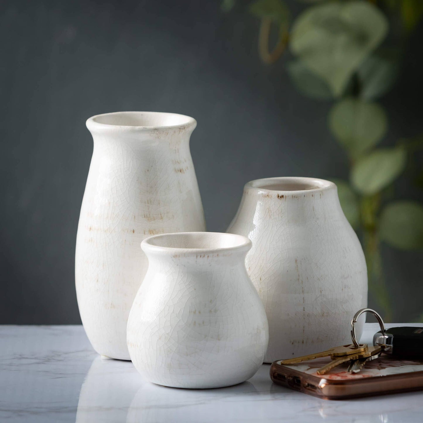 White Glossy Vase