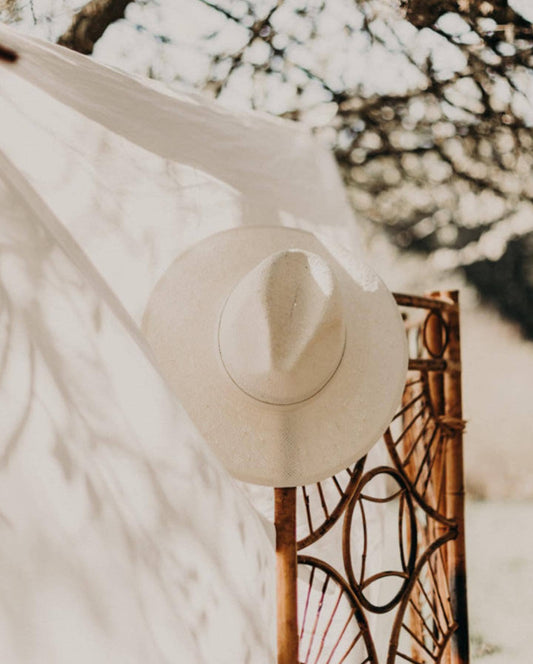 Blake | Paper Straw Fedora | Cream