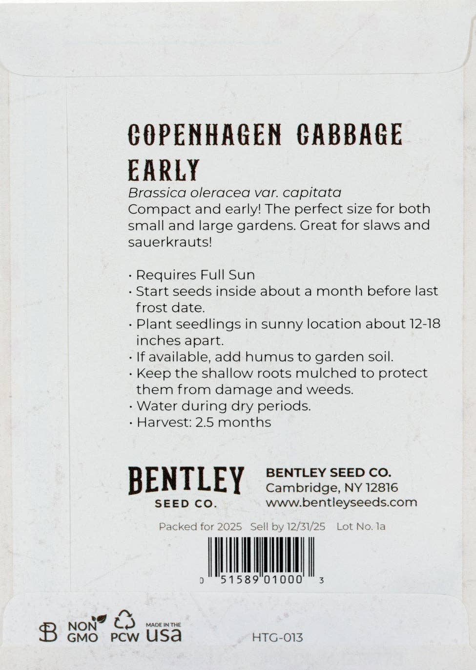Cabbage-Copenhagen Early 1909