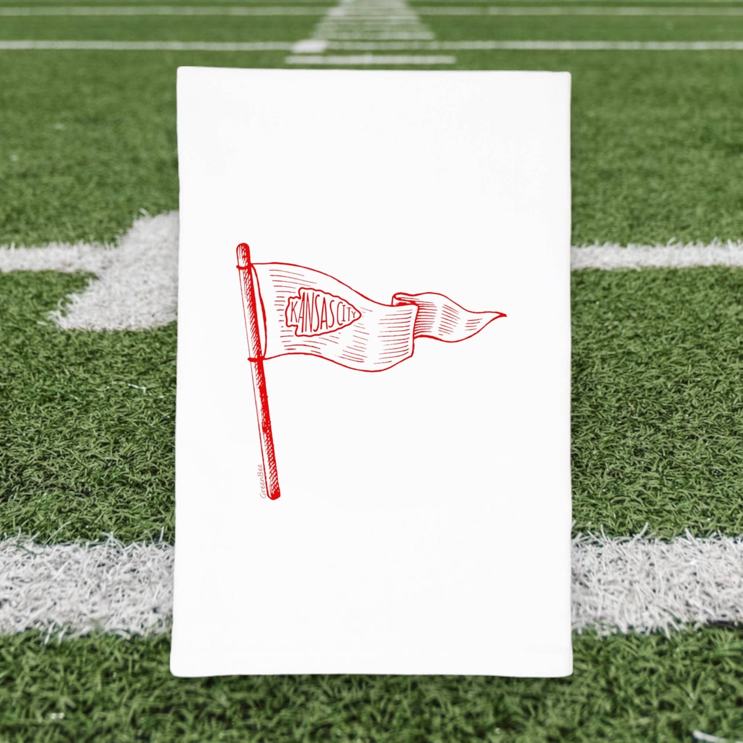 Kansas City Chiefs Pennant Dish Towel | Tea Towels