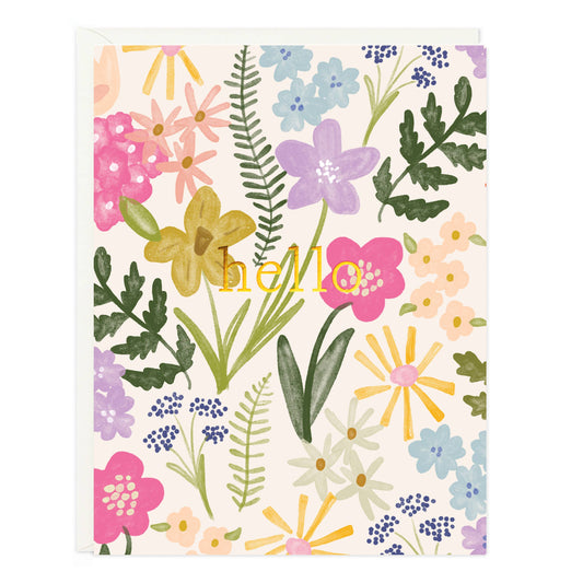 Hello Flowers Card