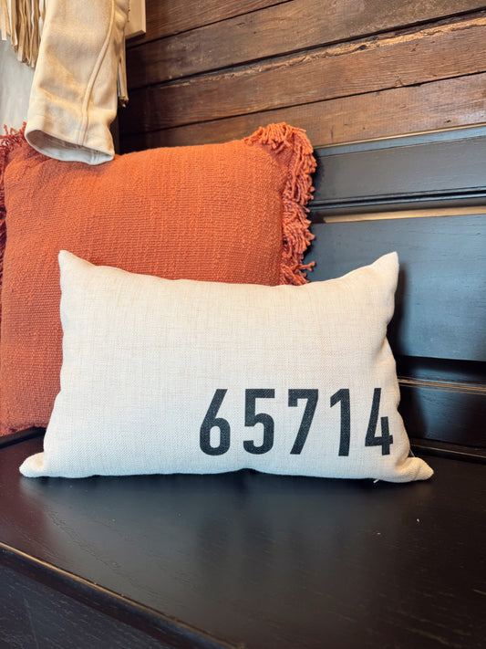 Zip Code Pillow