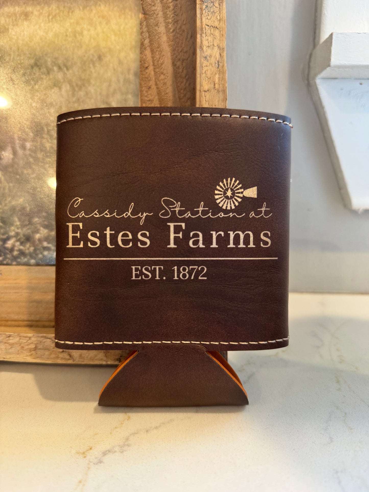 Engraved Leatherette Coozie