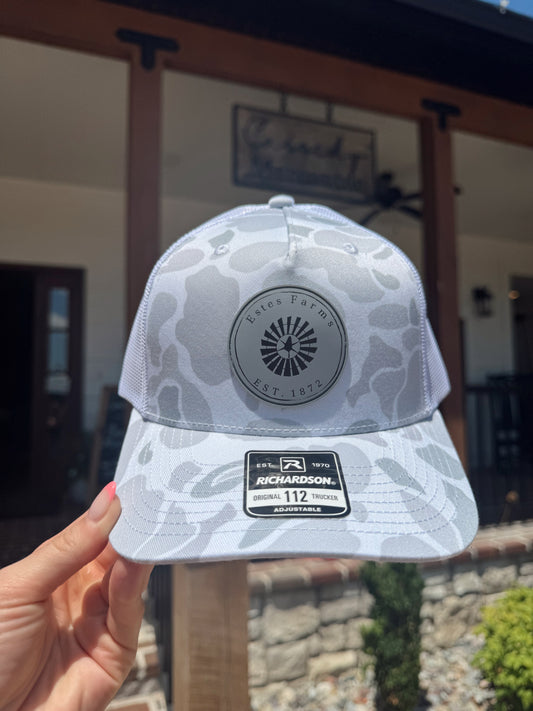 Estes Farms Grey Camo Hat
