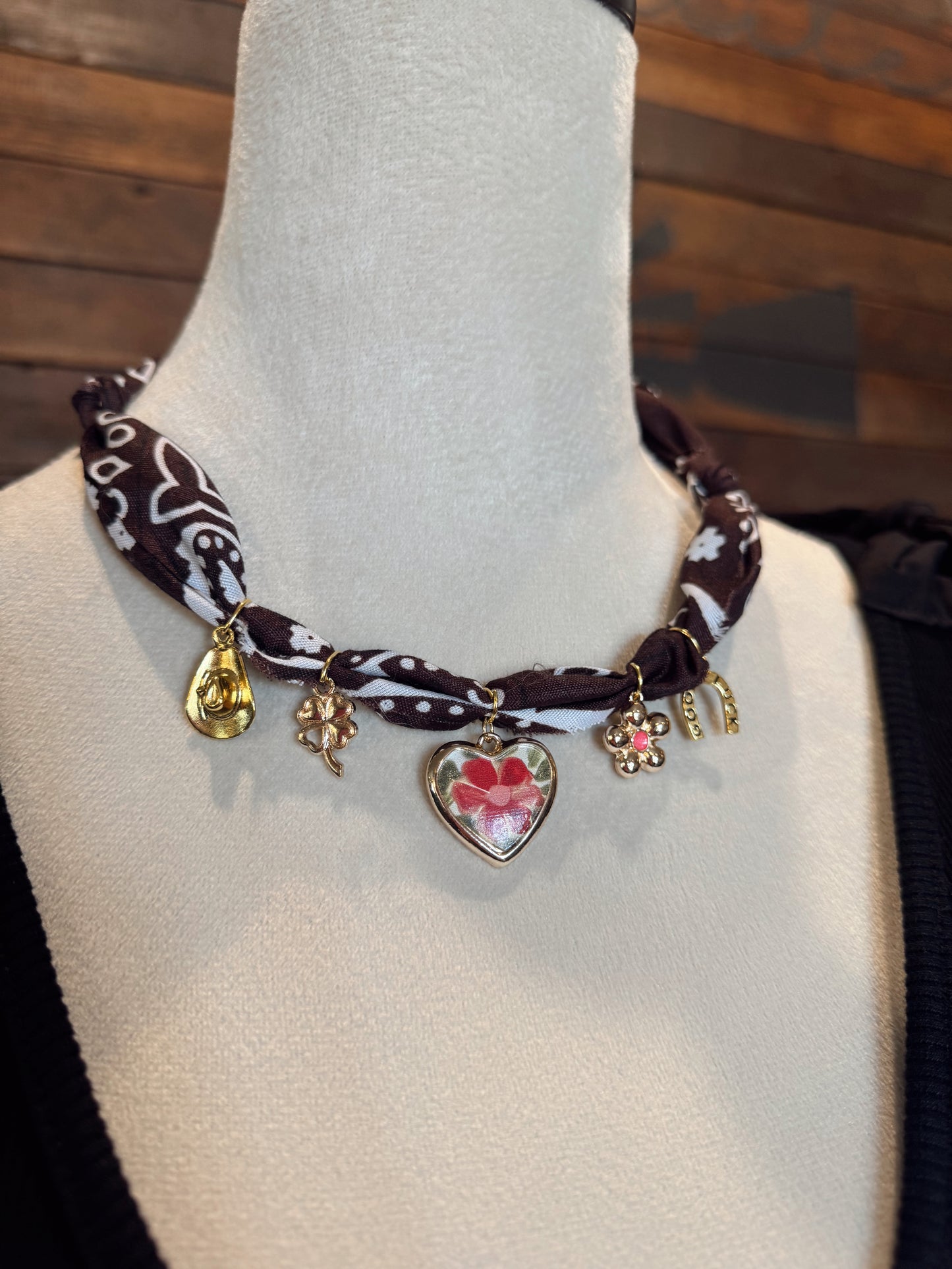 Bandana Charm Necklace