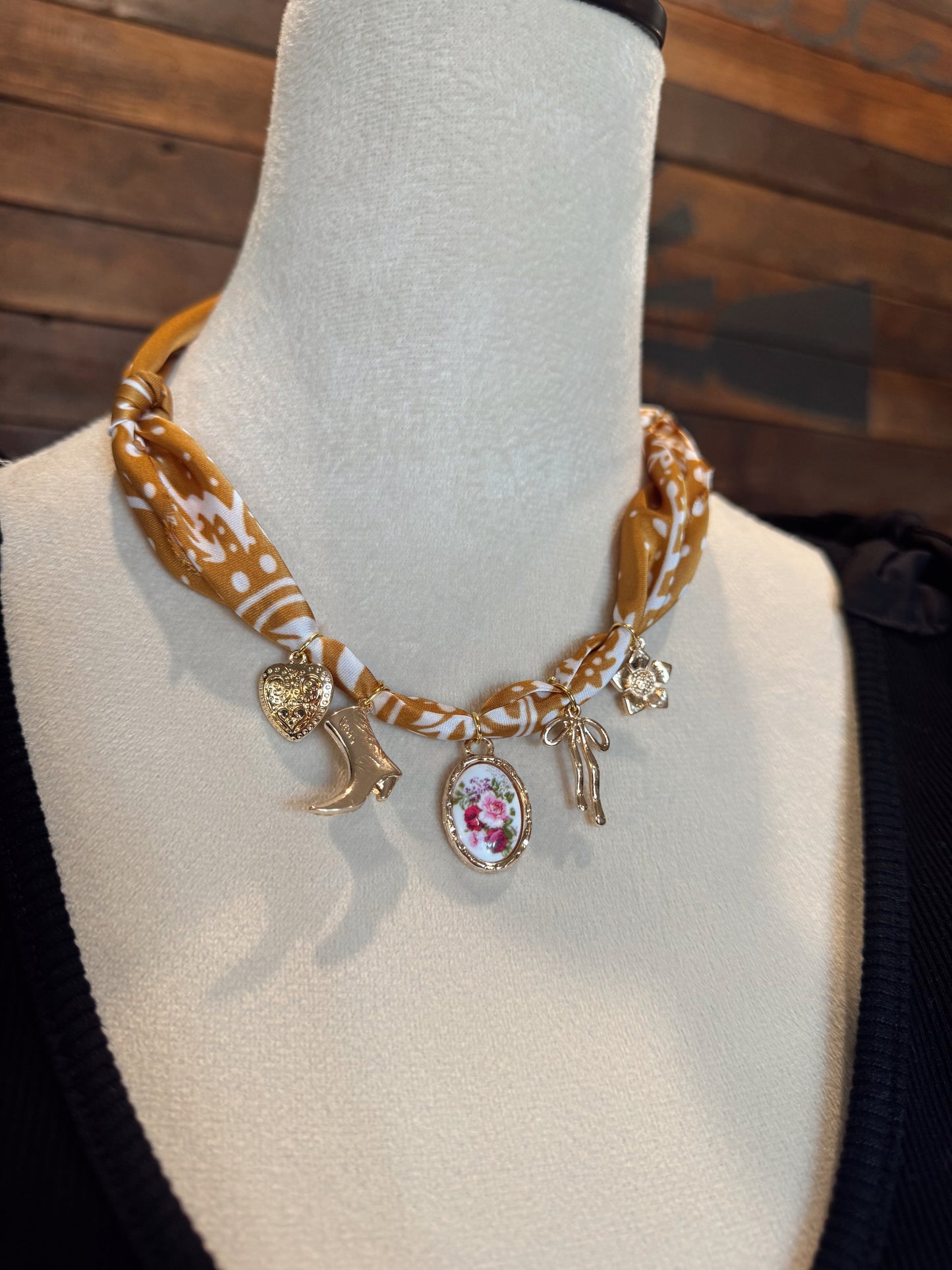 Bandana Charm Necklace
