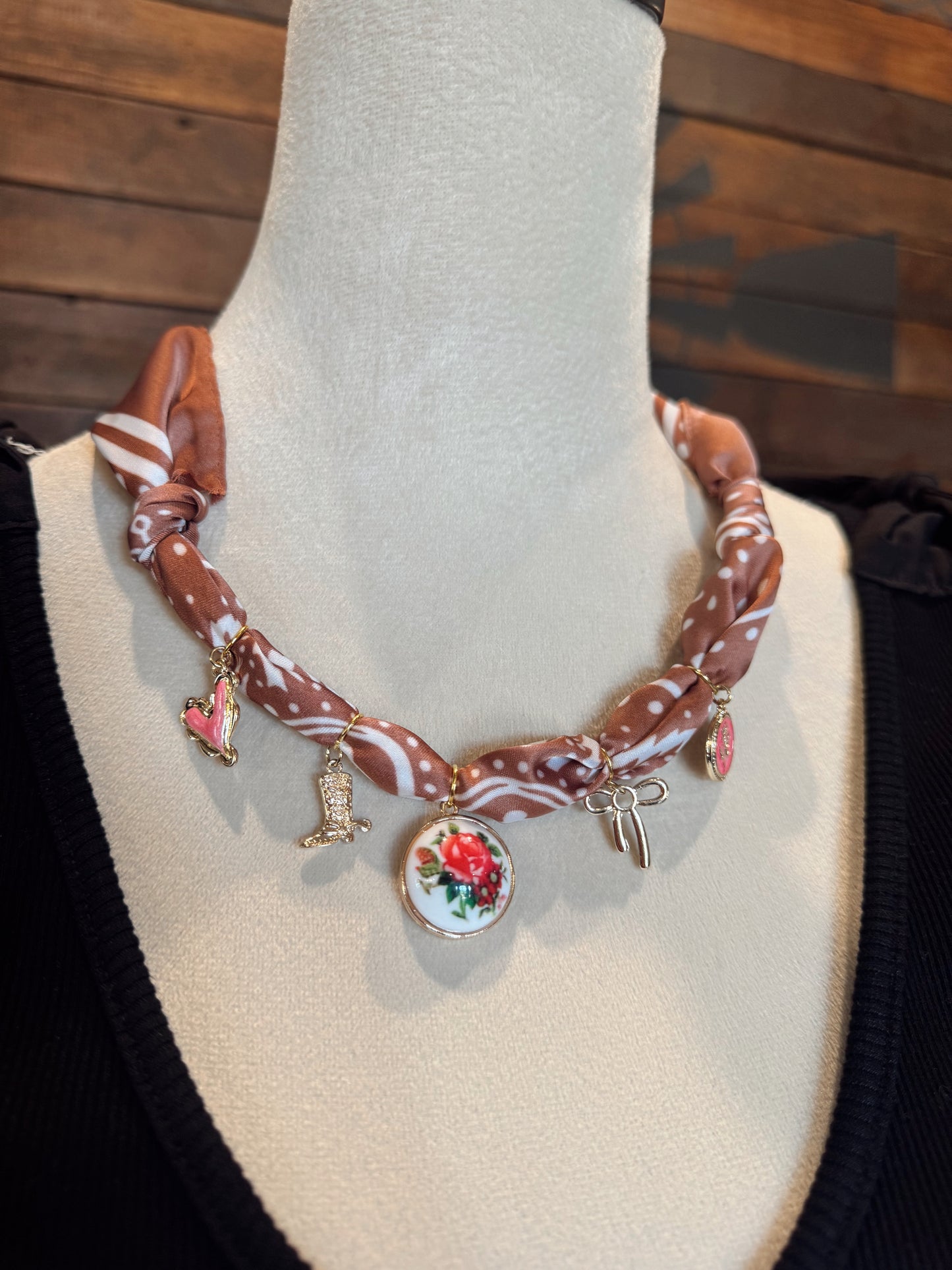 Bandana Charm Necklace