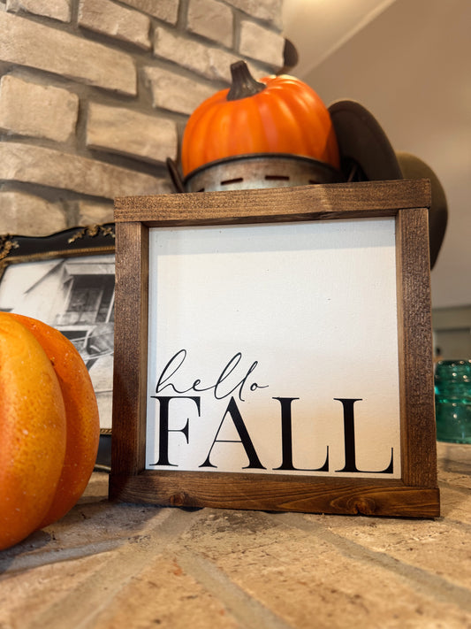 Hello Fall Sign
