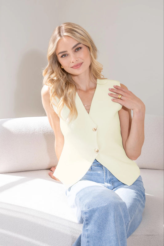 Cream Sweater Vest