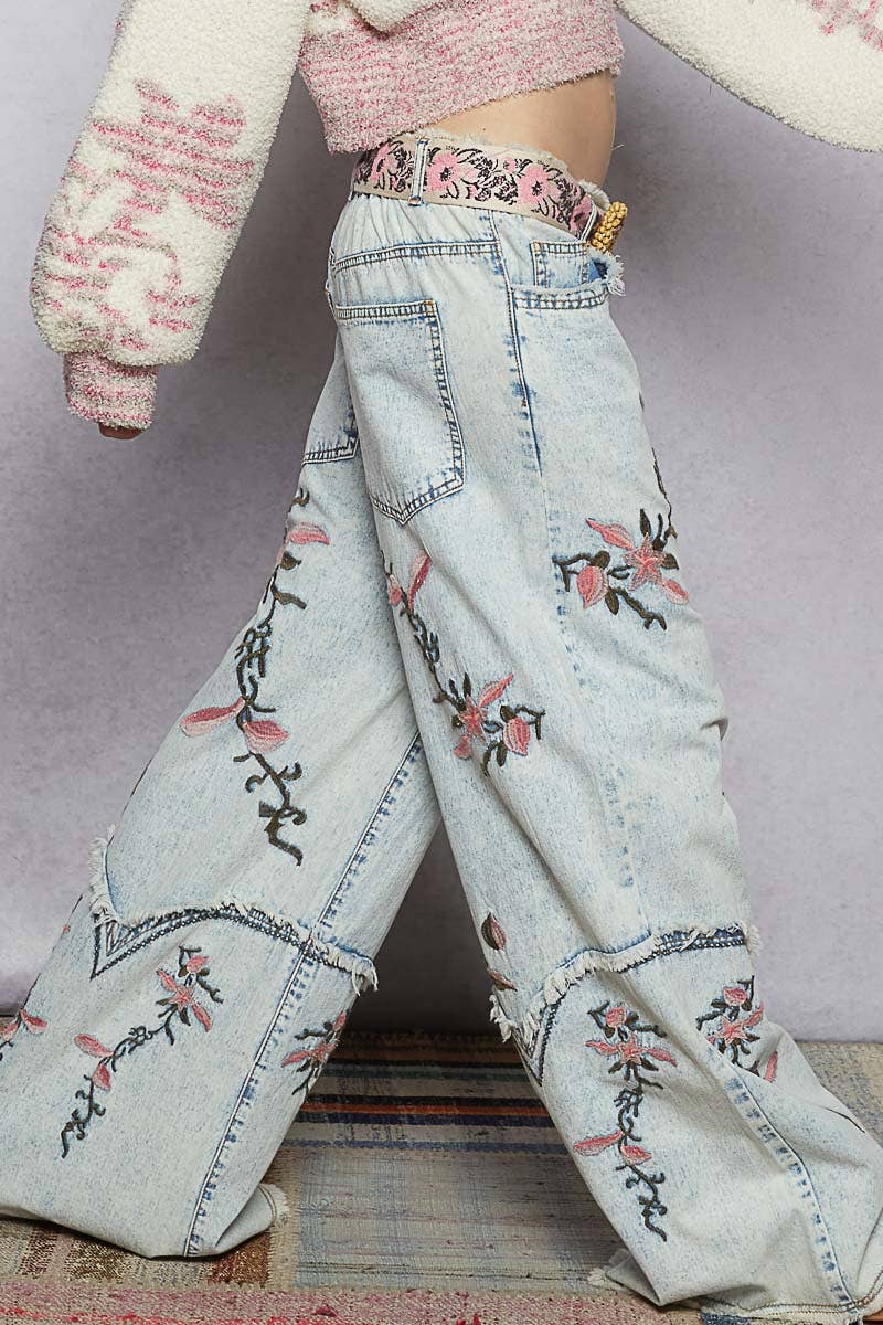 Floral Western Inspired Pants