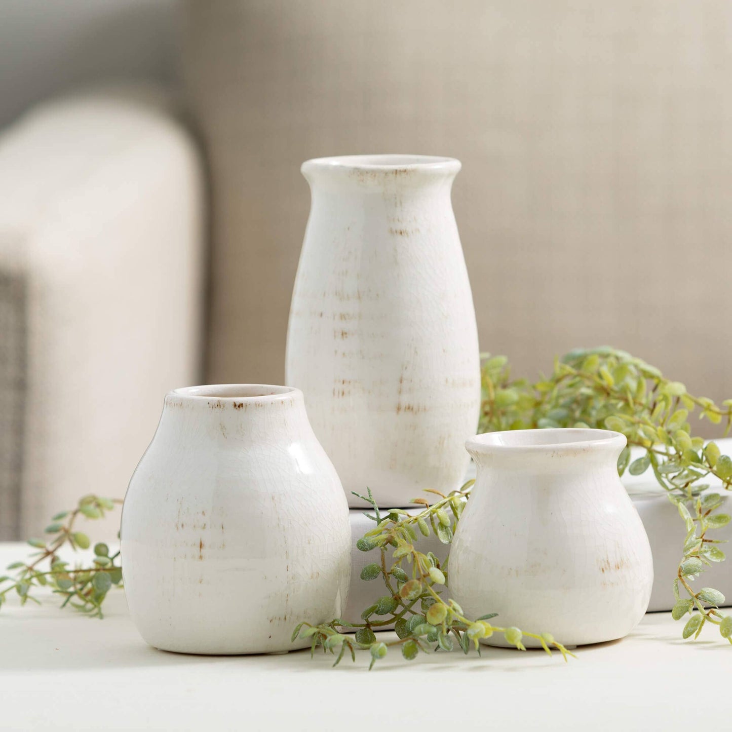 White Glossy Vase