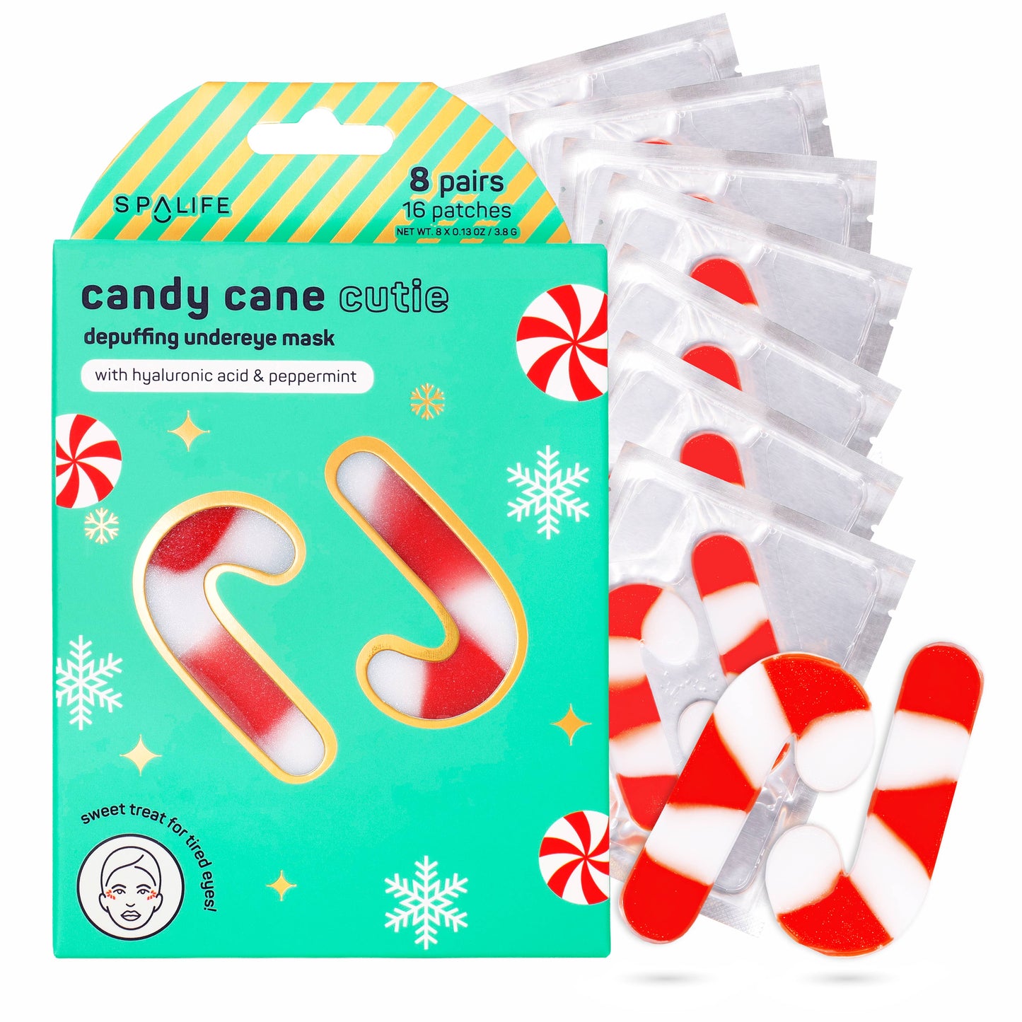Christmas Holiday Candy Cane Cutie Undereye Patches