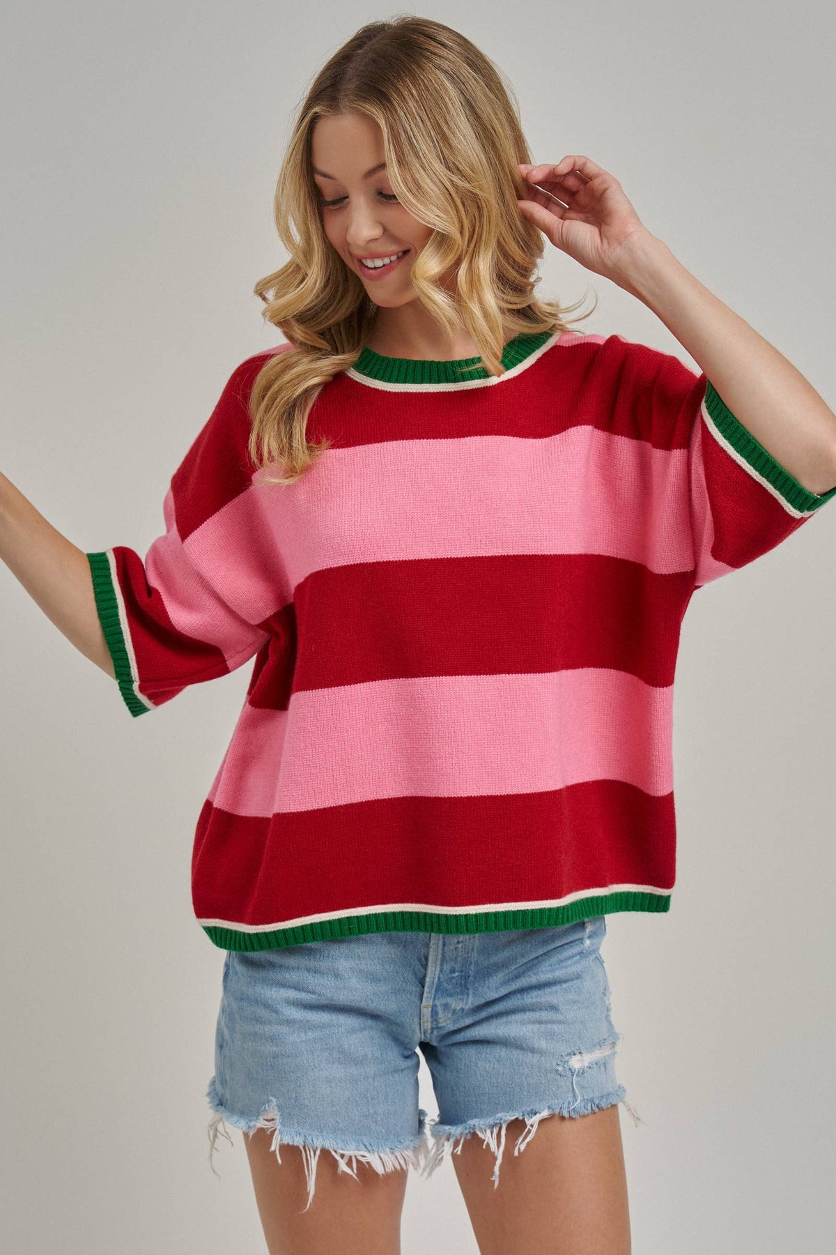 Christmas Wide Stripe Sweater