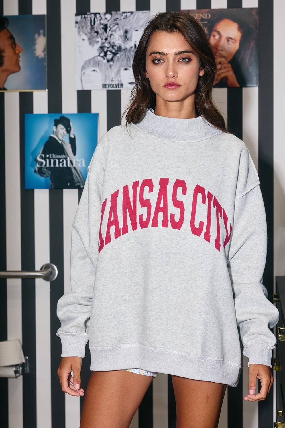 'KANSAS CITY&KC' Reversible Sweatshirt