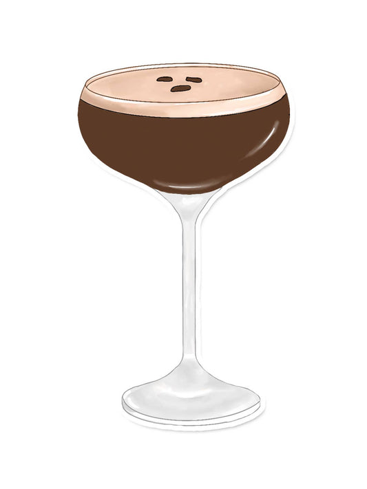 Espresso Martini Vinyl Sticker
