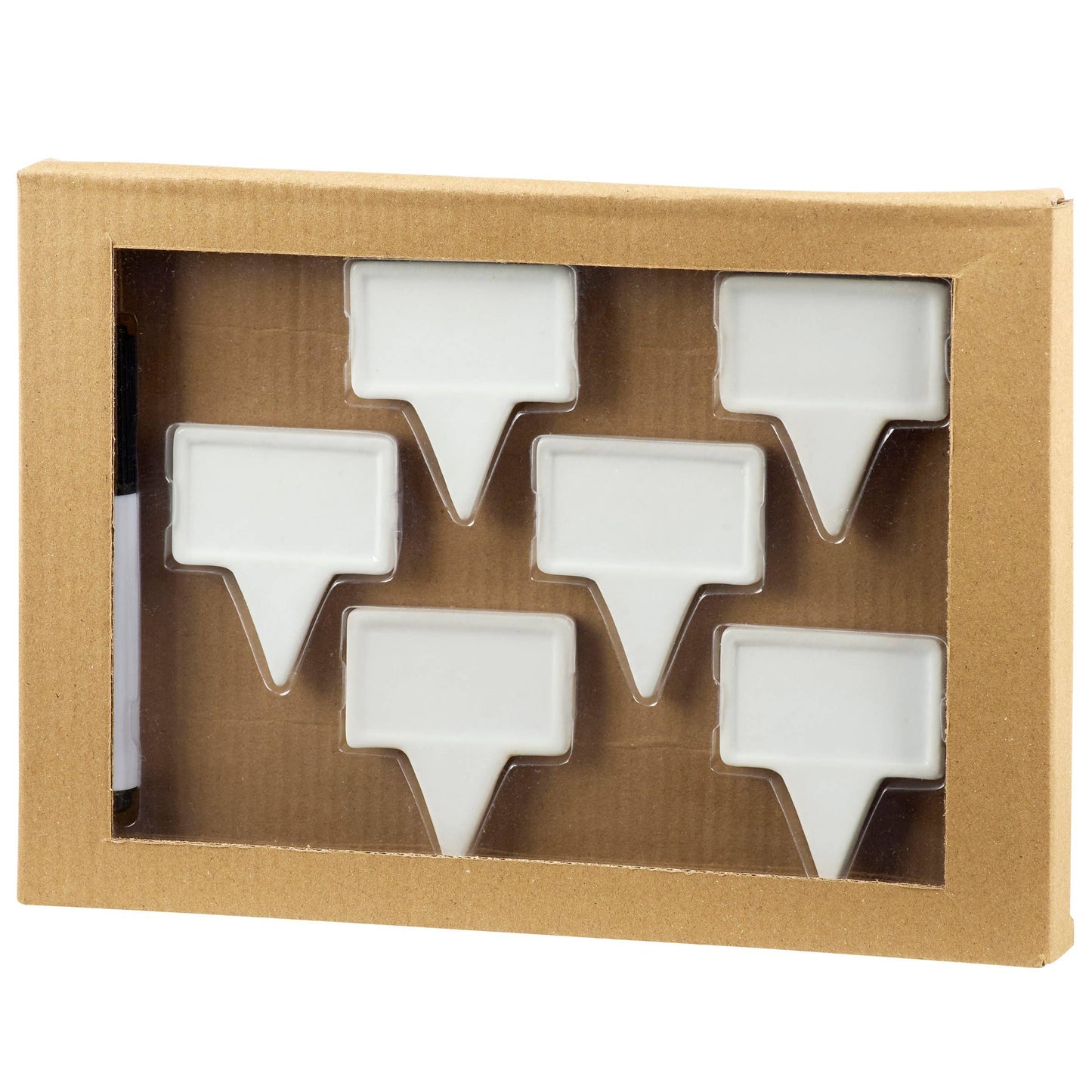 White Ceramic Party Pick Set